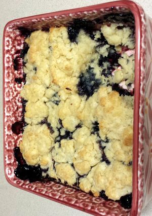 A picture of Blueberry Cobbler.