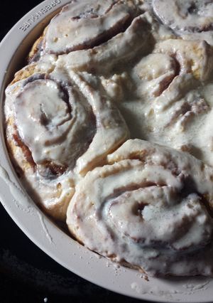 A picture of Cake mix cinnamon rolls.
