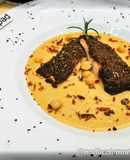 Filetti di Trota al Forno con Ceci, Radicchio e Granella di Missoltino