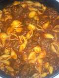 My Shells and Meat Sauce