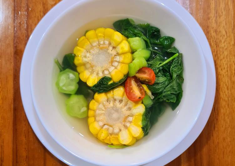 Sayur Bayam Oyong Jagung Manis