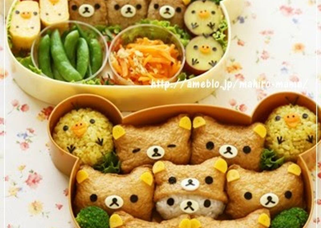 Bento with Rilakkuma Inari Sushi