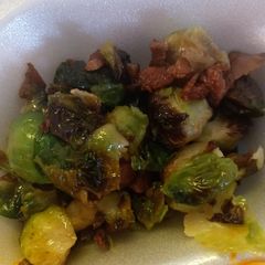 Roasted Bacon and Brussels Sprouts A picture of Roasted Bacon and Brussels Sprouts.