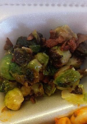 A picture of Roasted Bacon and Brussels Sprouts.