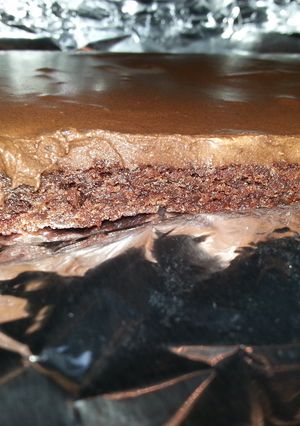 A picture of Silky Fudge Brownies.