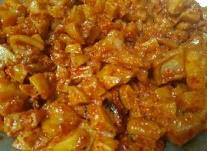 Foto resep Sambel kentang kerecek (kerupuk kulit)