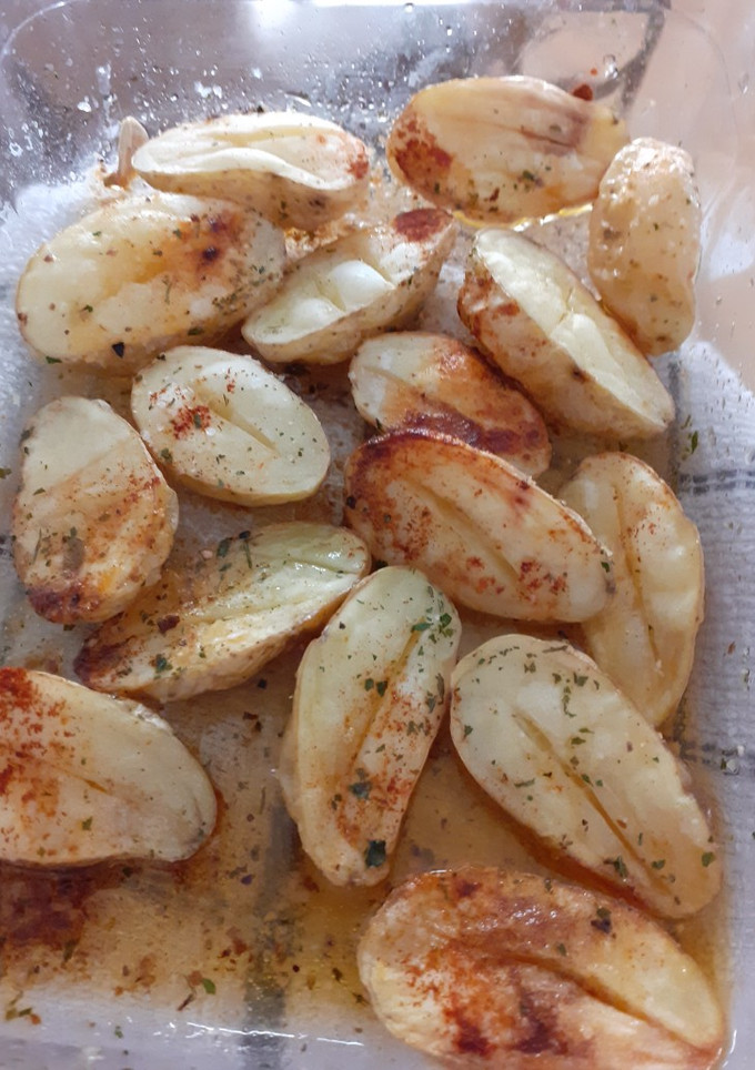 Una foto de Patatas microondas