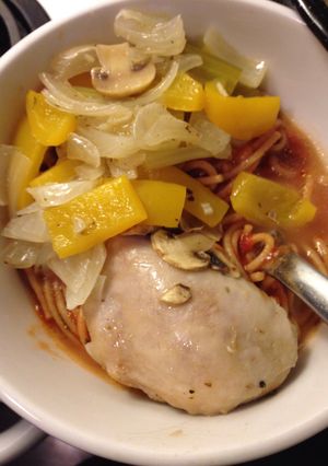 A picture of Lemon Garlic Chicken.