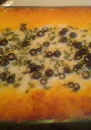 A picture of Creamy Chicken Enchillada Casserole.