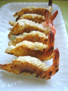 A picture of Shrimp Gyoza Dumplings.