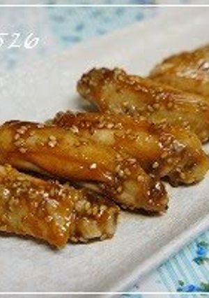 A picture of Easy Teriyaki Chicken Wings with Sesame Seeds.