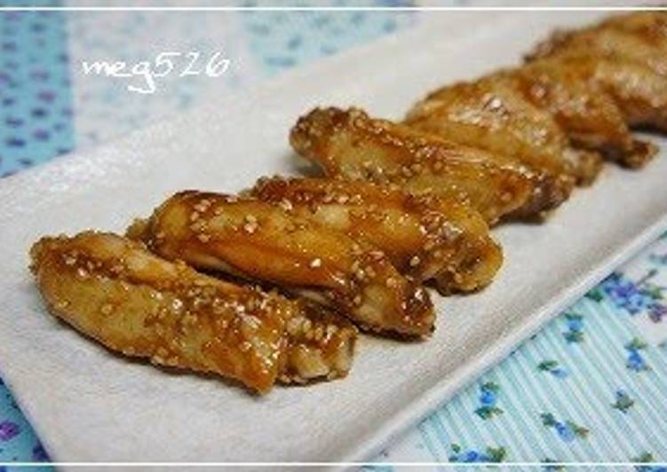 Easiest Way to Make Homemade Easy Teriyaki Chicken Wings with Sesame Seeds