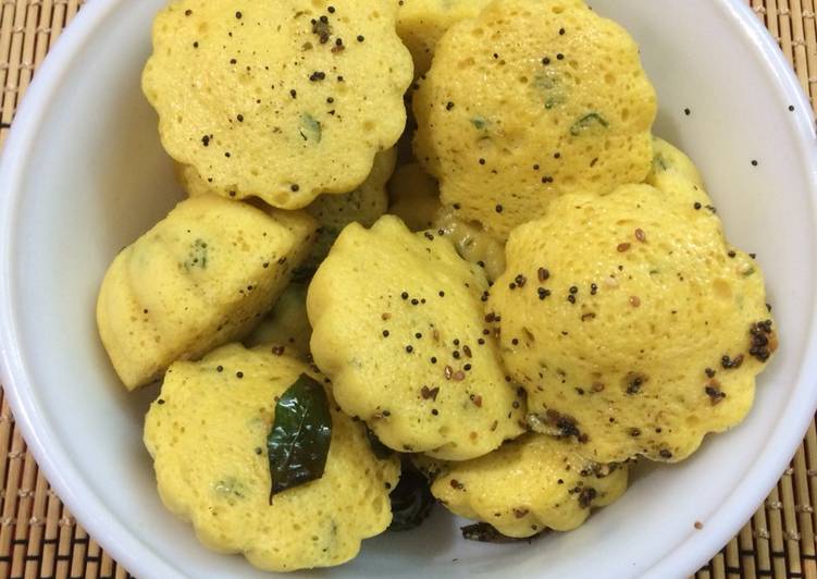 How to Prepare Perfect Dhokla muffin