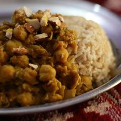A picture of Macrobiotic Style Chana Masala.