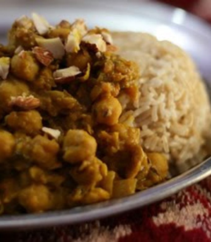 A picture of Macrobiotic Style Chana Masala.