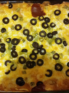 A picture of Freestyle chicken enchiladas.