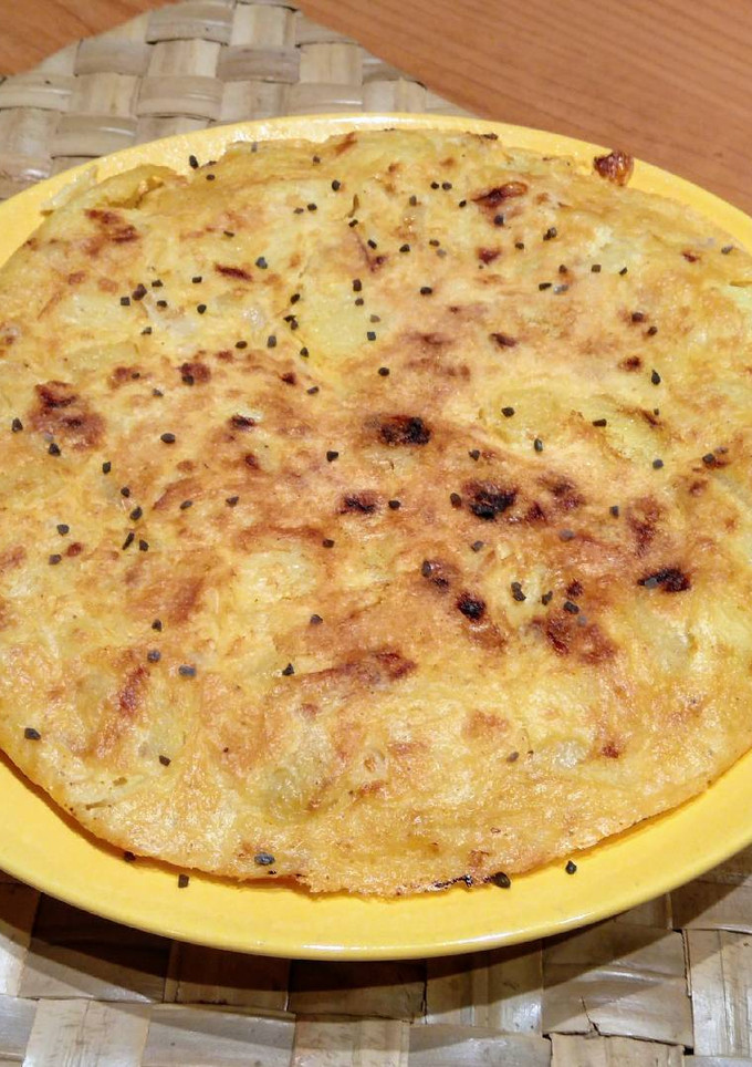 Una foto de Tortilla de patatas vegana
