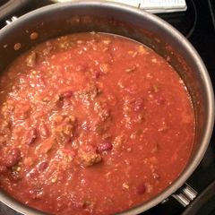 A picture of Beer & Italian Sausage Chili (Green's Meat Soup).