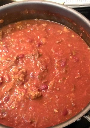 A picture of Beer & Italian Sausage Chili (Green's Meat Soup).