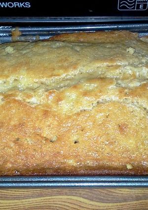 A picture of Banana condensed milk cake.