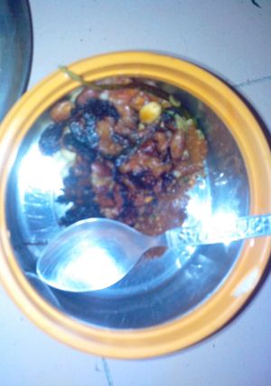 A picture of Roasted peanut and guava salsa.