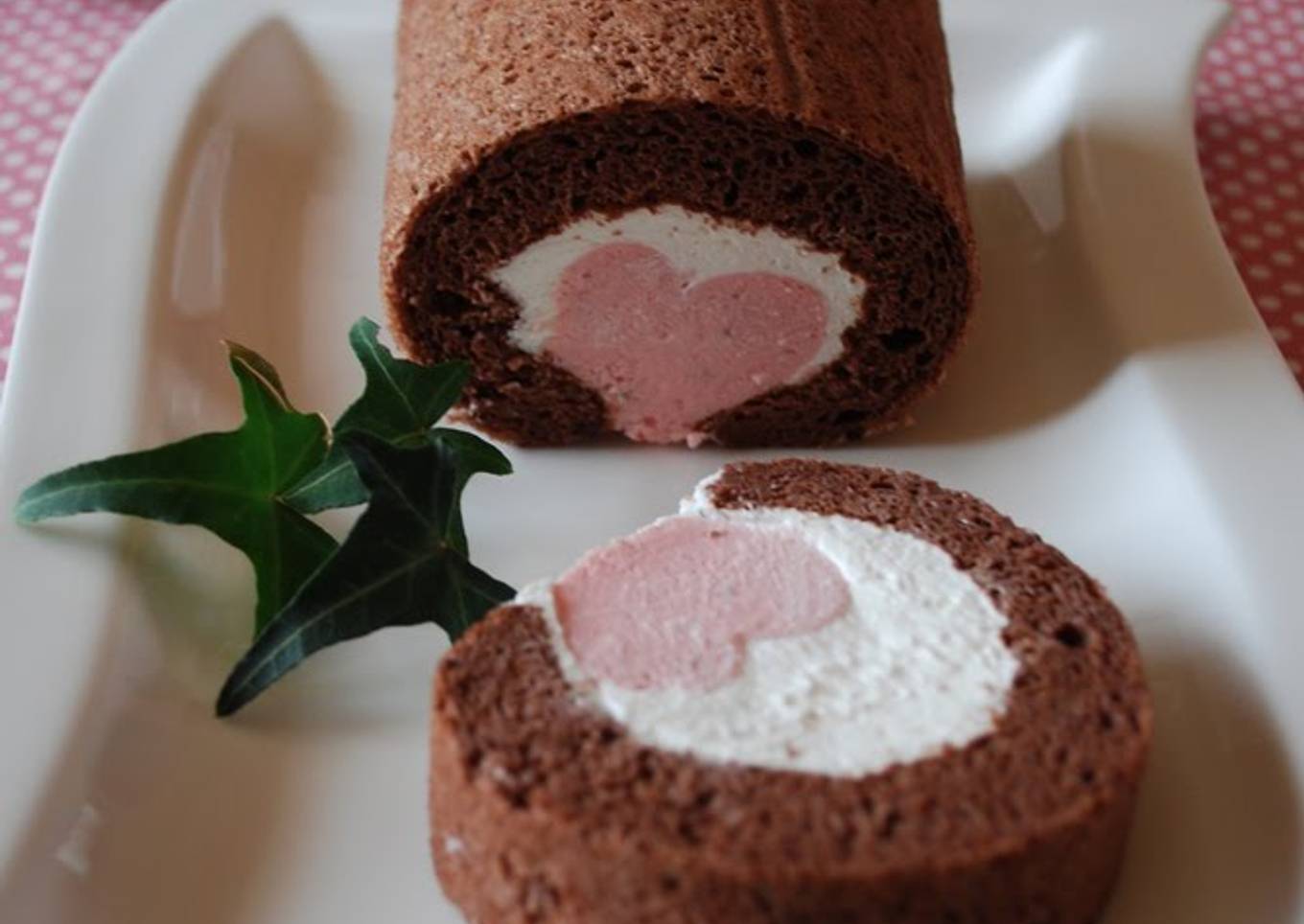 secret cake with heart