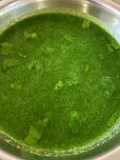 Green spicy panipuri water aka tikha pani