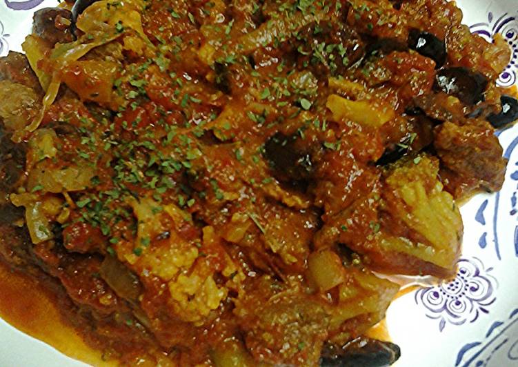 Moroccan Lamb Tagine with vegetables