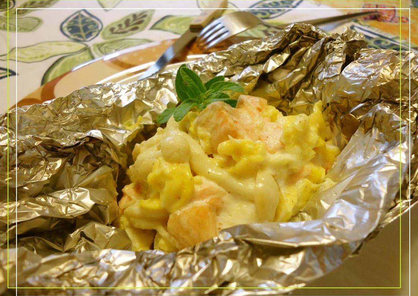Salmon with Creamy Egg and Mayonnaise