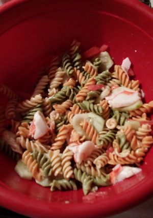 A picture of Crab & shrimp salad.