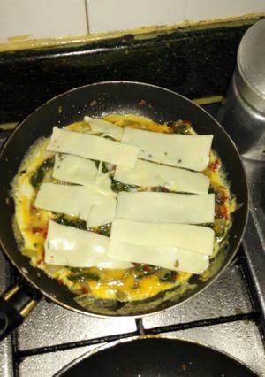 Una foto de Acelgas con huevo y queso