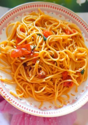 A picture of Spaghetti pasta Italiano.