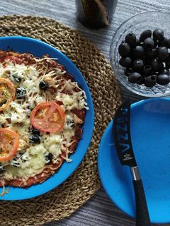 Una foto de Pizza 🍕healthy de Coliflor🥦