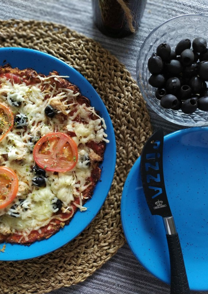 Una foto de Pizza 🍕healthy de Coliflor🥦