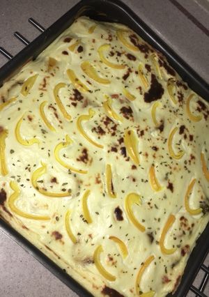 صورة لوصفة مسقعة خضار باللحم 😋💜