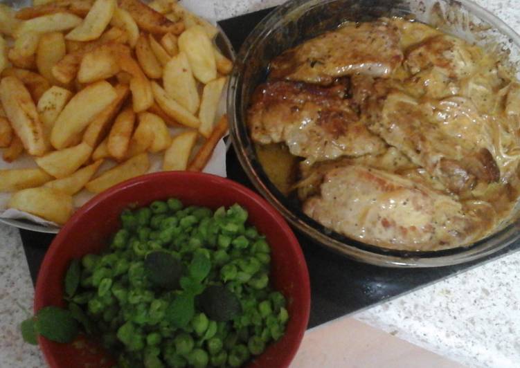 My Mustard & Apple Cider Pork Loin Chops 😀 My Mustard & Apple Cider Pork Loin Chops 😀