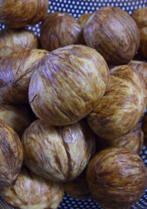 A picture of How to Peel the Outer Skin of Chestnuts (My Mother's Version).