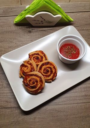 Pizzás csiga recept fotója