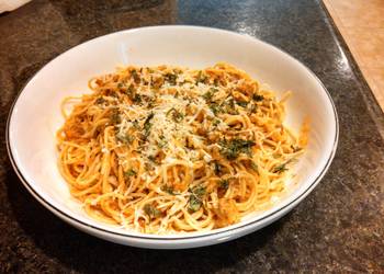 Popular Recipe Angel Hair Pasta w Creamy Italian Sausage  Habanero Tomato Sauce Yummy