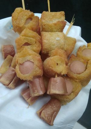 Foto resep Sate roti isi sosis
