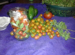 صورة لوصفة مخلل البندورة الكرزية