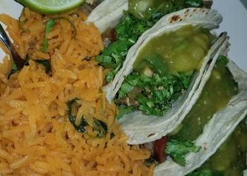 How to Make Tasty Fajita  chicken tacos rice