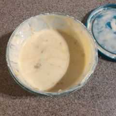 A picture of Sour cream fruit dip.