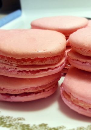 A picture of French Macarons.