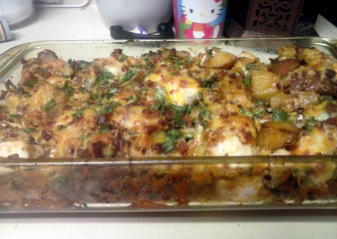 Loaded Potato and Chicken Casserole