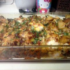 A picture of Loaded Potato and Chicken Casserole.