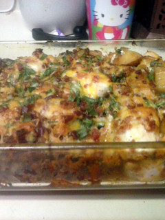A picture of Loaded Potato and Chicken Casserole.