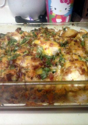 A picture of Loaded Potato and Chicken Casserole.