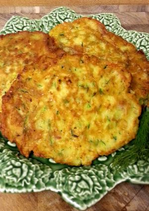 A picture of Zucchini Pancakes.