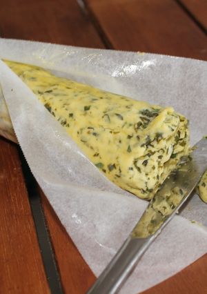 A picture of GARLIC and HERB BUTTER.